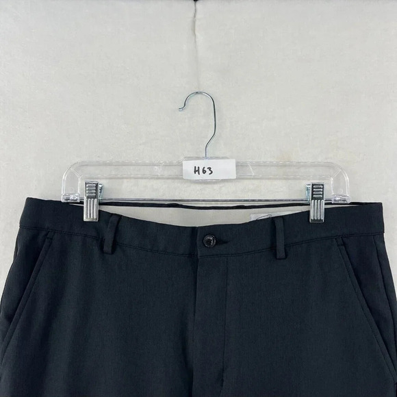 Greg Norman Pants Men's Sz 34x30 Gray Straight Leg Mid-Rise Pockets Stretch - Picture 10 of 10